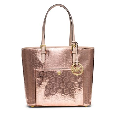 michael kors purse rose gold|michael kors gold evening bag.